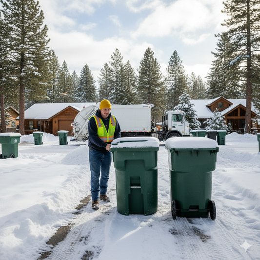 Winter in Big Bear: Why Trash Roll-Out Services Matter More During Cold Weather