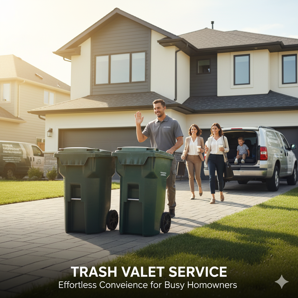 How Trash Can Valet Service Helps Busy Households Stay Stress-Free
