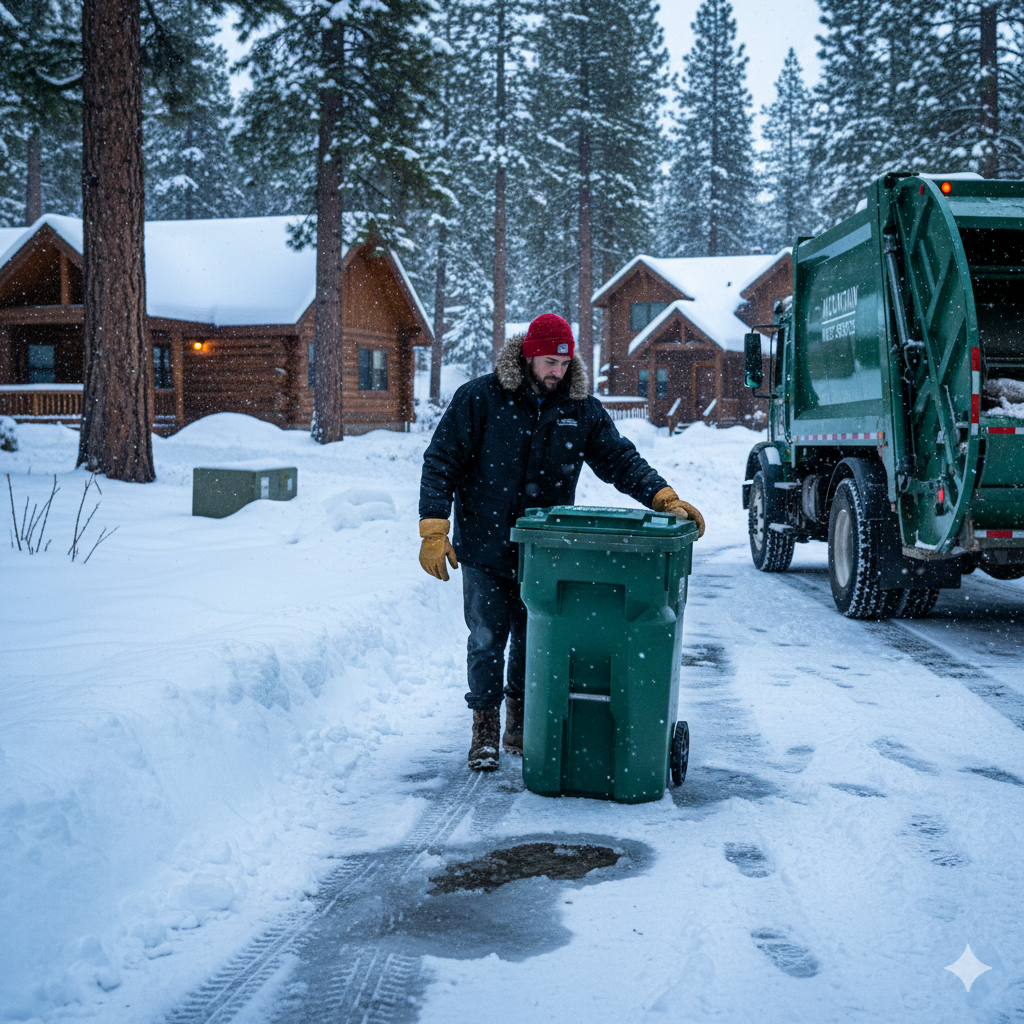 Winter Trash Pickup Challenges in Big Bear: How Professionals Handle Snow, Ice, and Freezing Temperatures